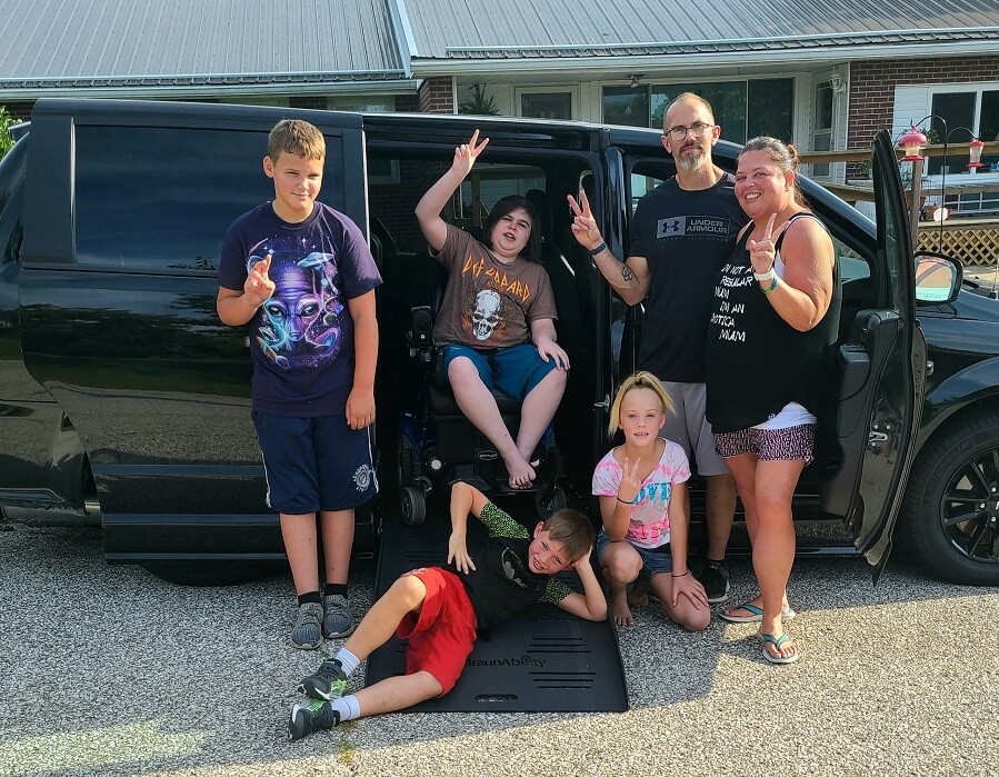 Myers Family with Van
