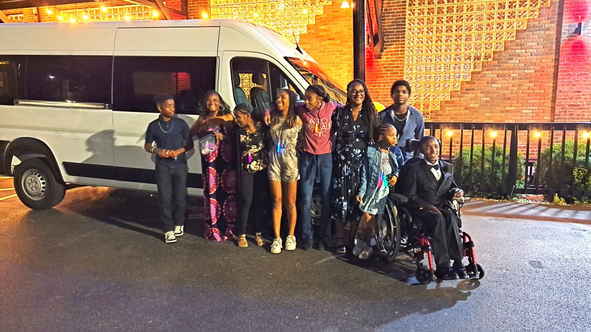 Carter family with their new transit van